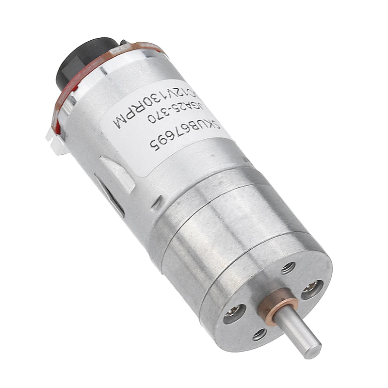 1 шт. 25GA370 DC 12V микро редукторный мотор с кодировщиком редуктор скорости d образный
