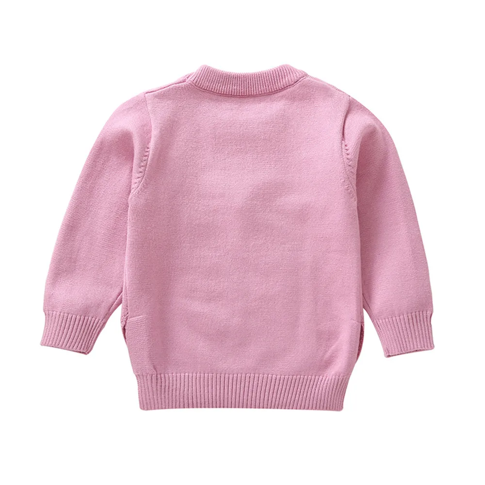Одежда для детей, осенне-зимний хлопковый свитер, топ для маленьких девочек, свитер с длинными рукавами и рисунком короны и помпонов
