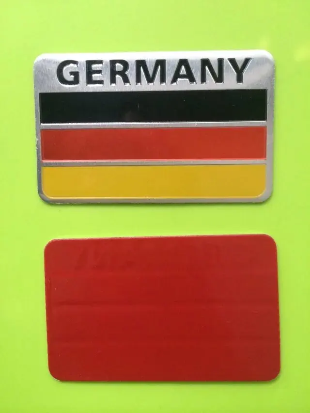 2 Pieces Metal Aluminium Qualite Voiture Embleme Decalcomanie Autocollants Allemagne Drapeau National Carte Modeles Pour Tous Les Allemagne Voitures Bricolage Decoration Aliexpress