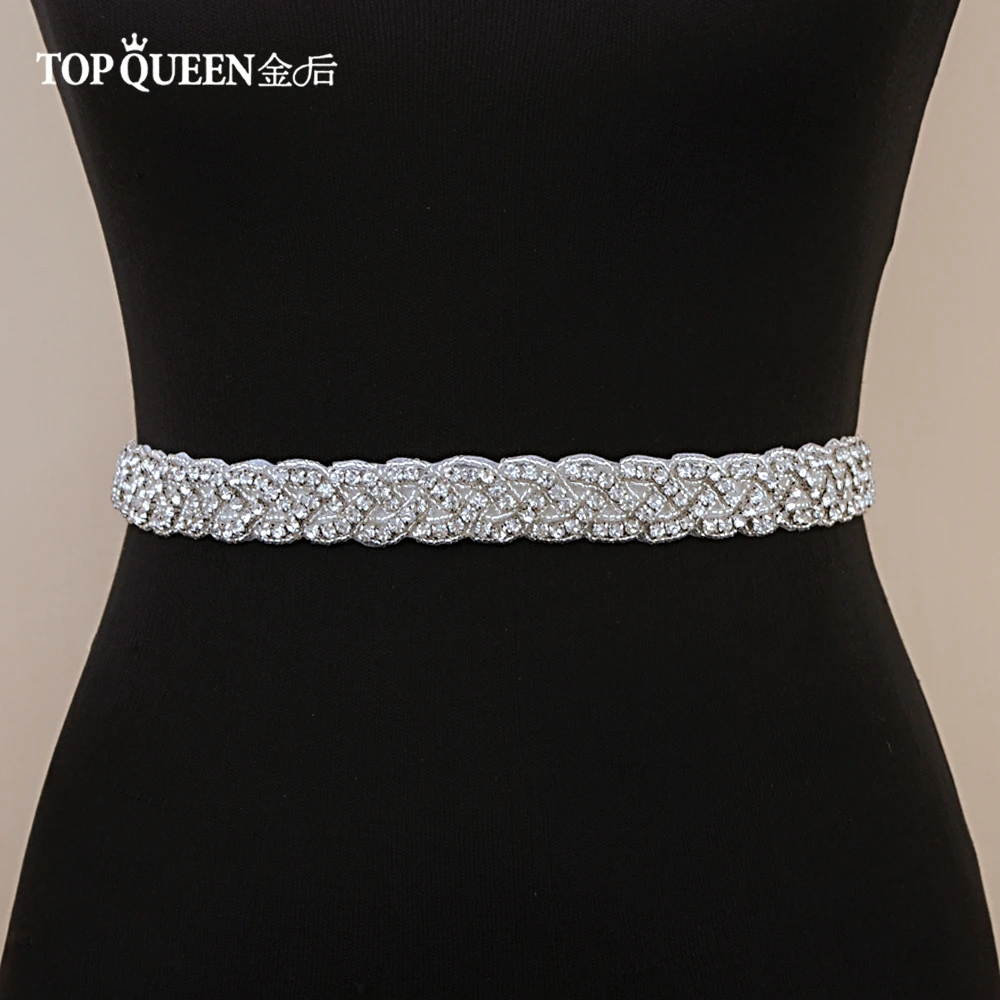 Topqueen S216女性のラインストーンベルト手作りウェディングドレスベルト結婚ブライダルribbionベルト結婚式花嫁のサッシパーティーベルト Rhinestone Belts Wedding Dresses Wedding Sash Beltbridal Rhinestone Sash Aliexpress