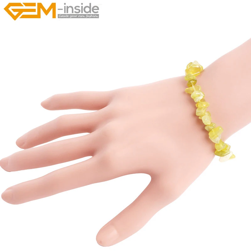 

Various material chips stone Natural fashion popular beads for jewerly making women bracelets DIY gift 7 inch
