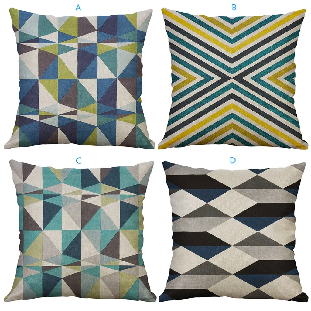 

50x50cm Irregular Geometric Pattern 2019 Pillow Case Kussenhoes Pillow Cover Housse de Coussin Pillowcases Cojines Cushion Cover
