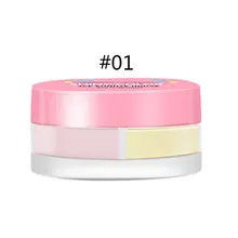 Красивый продукт, двухцветная восстанавливающая емкость, рассыпчатая пудра, деликатный контроль масла, макияж, консилер, медовая пудра, телесный макияж