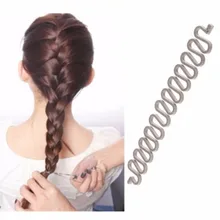 1 X Women Girls Hair Braiding Tool Roller Magic Twist Styling Bun Maker Locks Weaves Hair Band Accessories