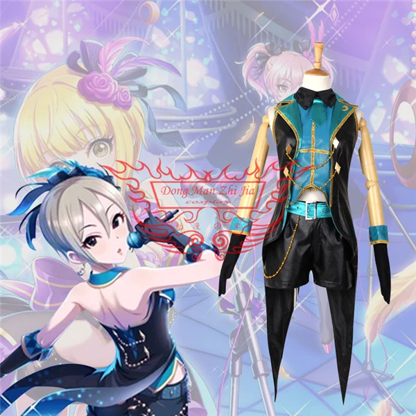 Idolm @ STER Золушка Девушки Тюльпан Shiomi Syuko Платье Косплей Костюм Бесплатная Доставка