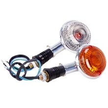 Motocicleta Turn Signal Indicator Light Virando Lâmpada Âmbar Blinker Flash Lâmpada para yamaha XV250 XV400