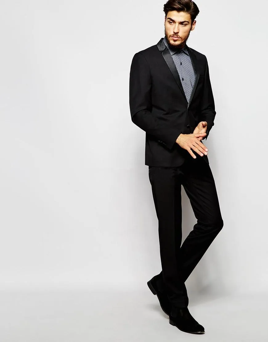custom made Navy Blue mens formal wear/Groom tuxedos/Mens ...