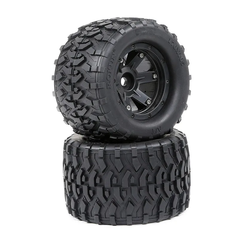 

All Terrain Wheel Tires Set(170mmX105mm) for 1/8 HPI Racing Savage XL FLUX Rovan TORLAND MONSTER BRUSHLESS Truck Rc Car Parts