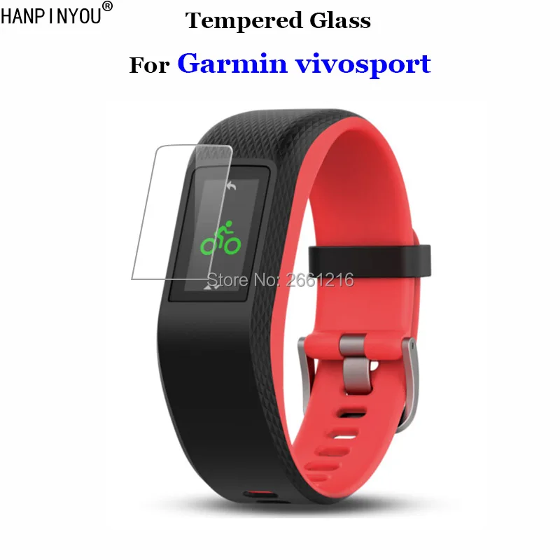 For Garmin vivosport Tempered Glass 9H 2.5D Premium Screen Protector Film For Garmin Vivosport SmartWatch Wristband