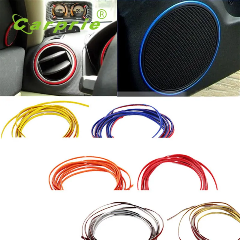 

2017 Tiptop NEW 5m Flexible Trim For Car Interior Exterior Moulding Strip Decorative Line Free Shipping L701 apri28