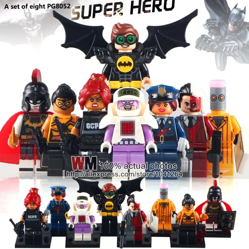 Buy WM 10Lots ofPG8052 DC Super Heroes Roman Robin Eraser Man Spiderwoman