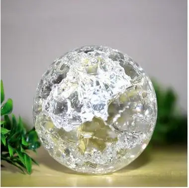 

5cm crystal feng shui ball lucky rockery water fountain bonsai ball ice cracking ball decoration free shipping