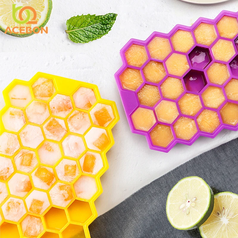 

36 Grids Silicone Square Shape Form Ice Cube Mold Tray Fruit Popsicle Ice Cream Maker for Wine Kitchen Bar Drinking Accessories