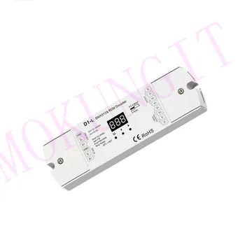

1CH*15A 12-24VDC CV DMX Decoder D1-L 1-channel constant voltage DMX512 and RDM decoder, D1-L for single color LED strip