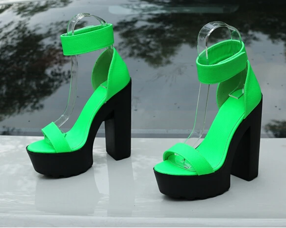 bright green pumps