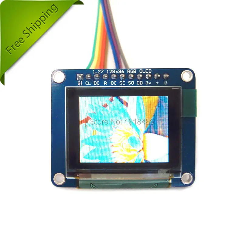 

SSD1351 OLED Breakout Board - 16-bit Color 1.27" w/microSD holder for arduino