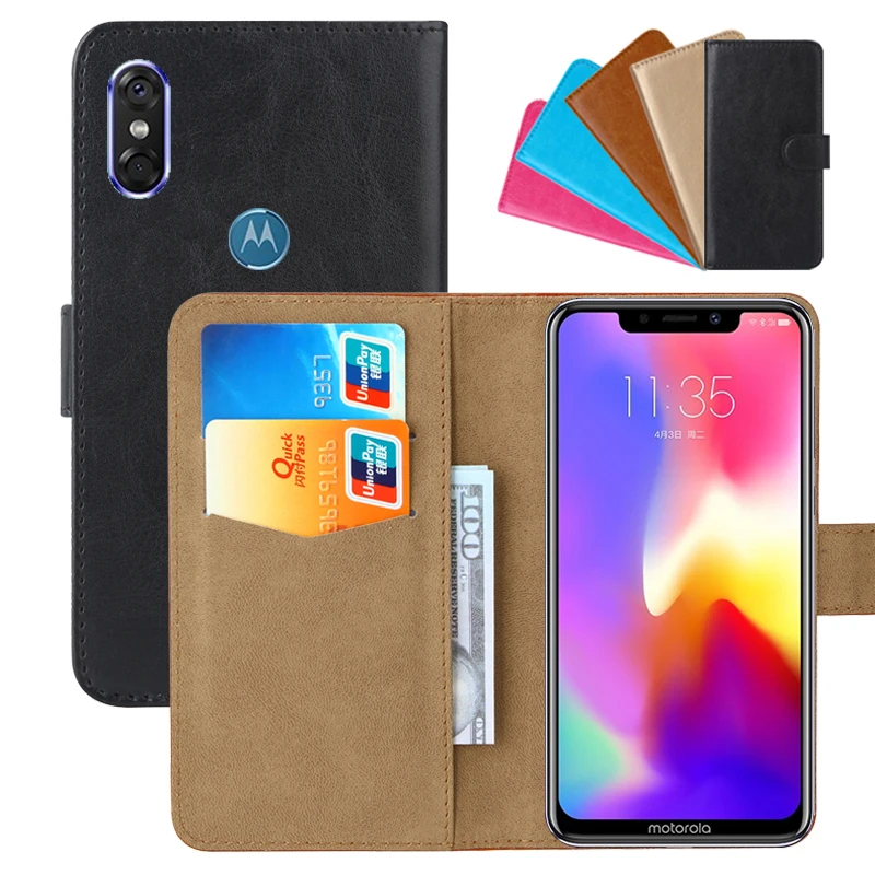 Роскошный чехол кошелек для Motorola P30 из искусственной кожи Ретро флип на магнитной