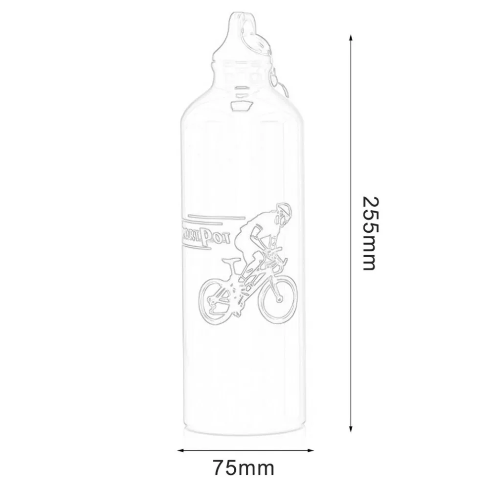 750 мл портативный размер прочный алюминиевый сплав активный отдых Велосипедный спорт кемпинг бутылка для воды спортивный велосипед, Байк фляга для напитков бутылка Горячая