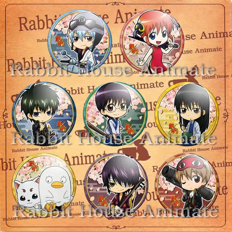 Download Zxfjxr 58mm Animation Badge Gintama Gintoki Shinpachi Kagura Sougo For Android Wallpaper Zxfjxr 58mm Animation Badge Gintama Gintoki Shinpachi Kagura Sougo Free
