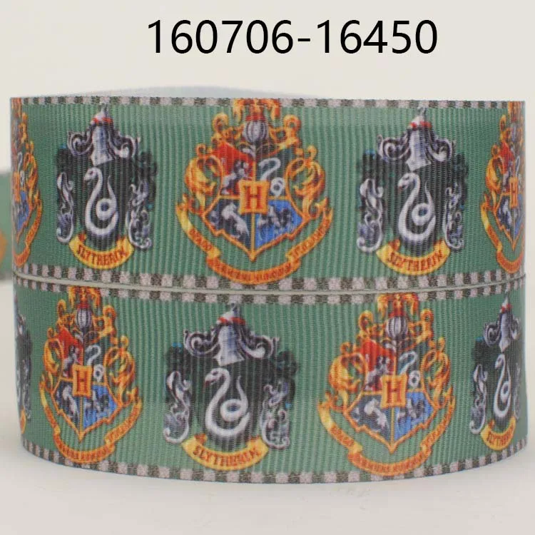 

NEW arrivals 50 yards green cartoon pattern printed grosgrain ribbon free shipping