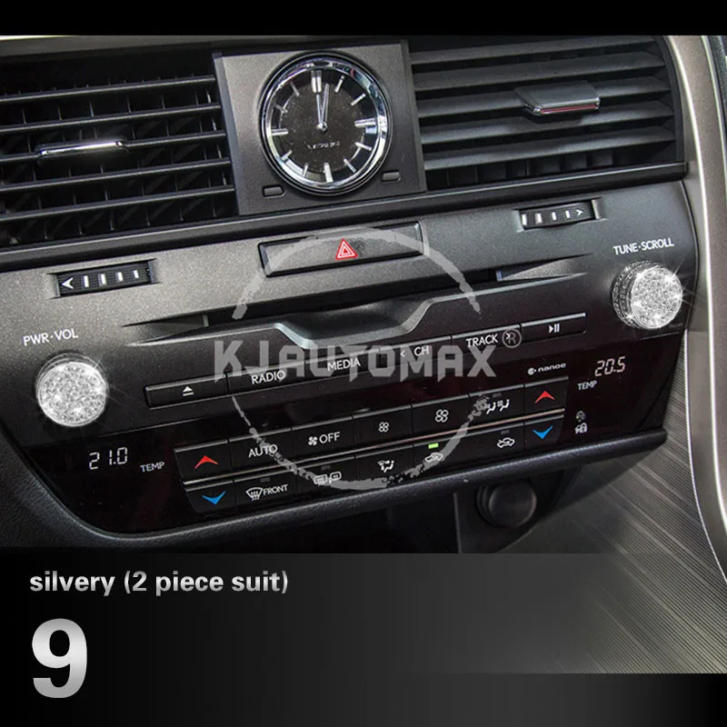 KJAUTOMAX для LEXUS RX200 450 H 270 регулятор громкости кнопка запуска двигателя украшения автомобильное зарядное устройство с украшением в виде кристаллов украшения