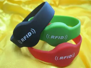 

Silicone RFID Wristband With MF1 S50, RFID Bracelet Protocol: ISO 14443A Frequency 13.56MHz, MF1 S50 CHip Free Shipping