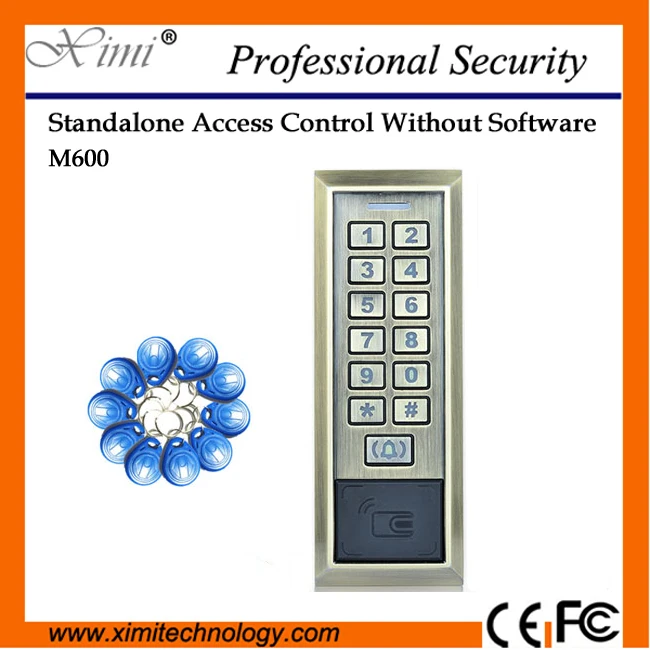 

Metal Face/Ip68 Waterproof Card 12Vdc Door Access Control 13.56Mhz Mf Mi-Fare Card Without Software Single Access Controller