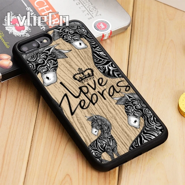

LvheCn Zebra cute love Zebras african Phone Case Cover For iPhone 4 5 5s 6 6s 7 8 10 X XR XS max Samsung Galaxy S6 S7 S8 S9 plus