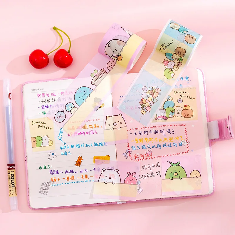 4.5cm Cute Bow Sumikko Gurashi Super Bullet Journal Washi Tape Adhesive Tape DIY Scrapbooking Sticker Label Masking