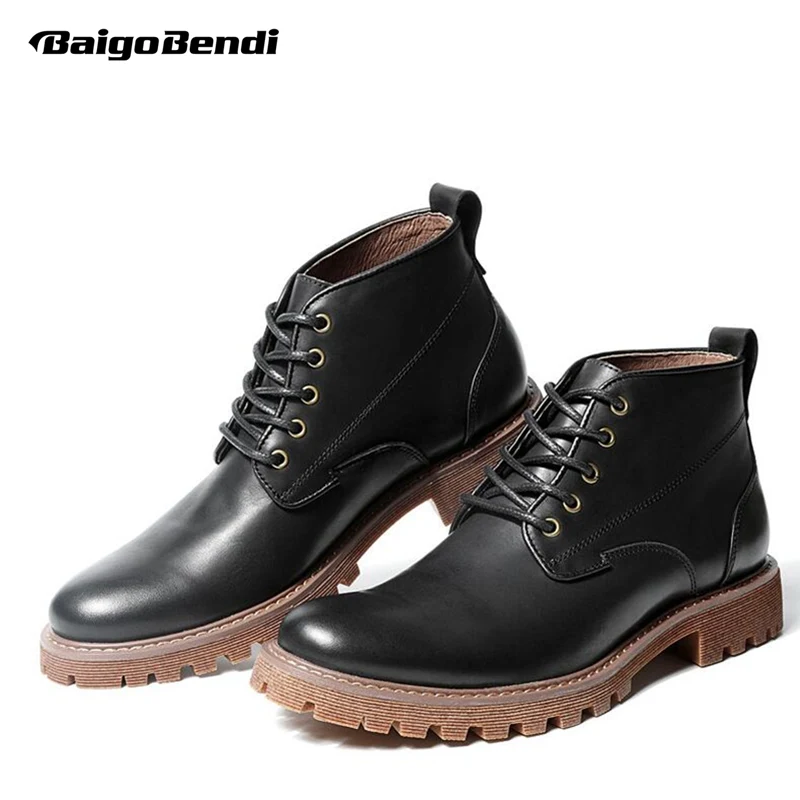 Ботинки мужские из натуральной кожи на шнуровке в британском стиле|boots boots|boots