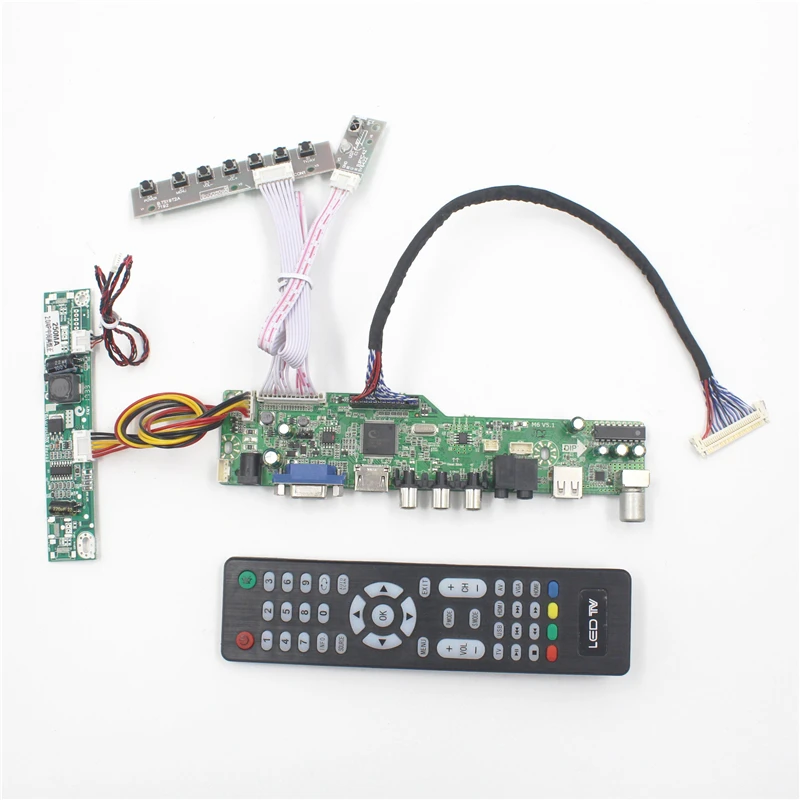 M6V5 ЖК ТВ плата контроллера Поддержка AV VGA Аудио USB HDMI для 21 5 дюйма панель 1920x1080