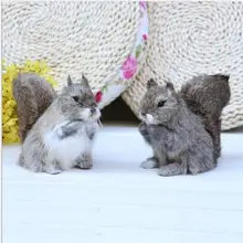 WYZHY искусственная белка ремесло подарок Домашнее украшение фотография Мягкий реквизит кожаные животные 20 см x 10 см x 14 см