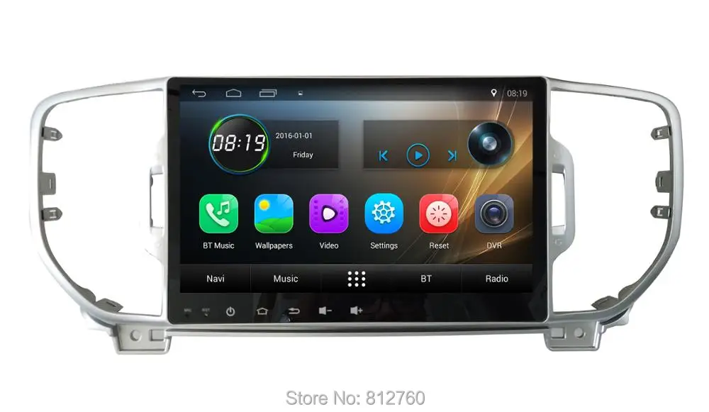 Perfect 9 inch 2G RAM android 7.1 for Kia sportage 2016 2017 car dvd gps navigation car radio stereo video audio player bluetooth+canbus 0