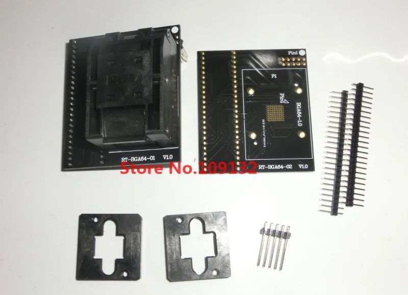 

BGA64 Special EMMC Adapter For RT809H Programmer RT-BGA64-01 RT- BGA64-02 Socket 1.0mm spacing frame 11*13mm