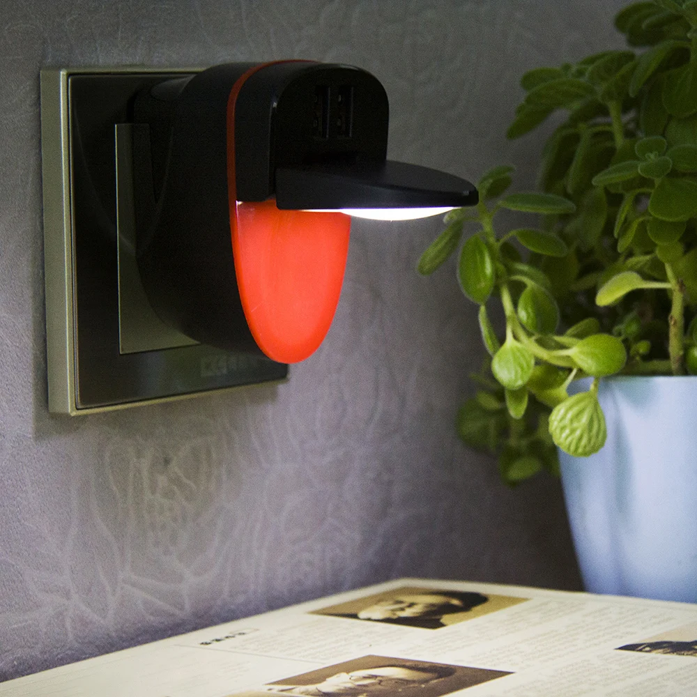 night light lava lamp 3LEDs Creative Toilet Night Light with Double USB