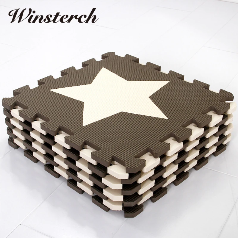 

9pcs/set 30*30*1cm DIY Baby Play Mat Blanket Infant Crawling Activity Mat EVA Playing Mat Cushion Pad Carpet Rug Gifts SL026
