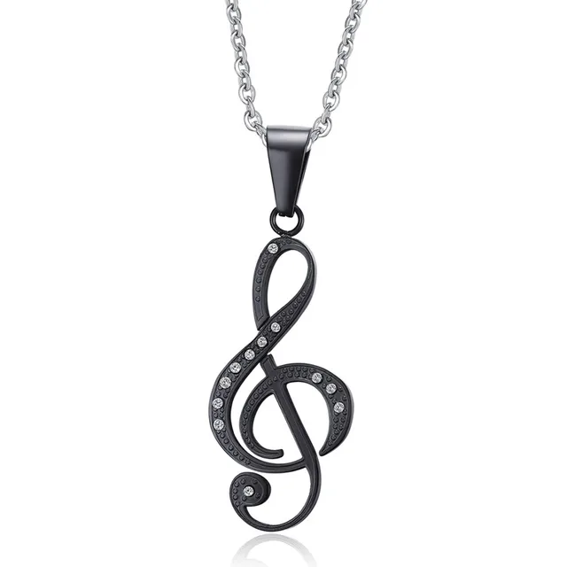 Stainless Steel Musical Note Necklace » Music Note Gifts