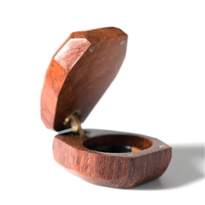 Индивидуальное Имя Деревянный кольцо коробка держатель Свадьба Валентина кольцо предъявителя коробка индивидуализированный свадебный