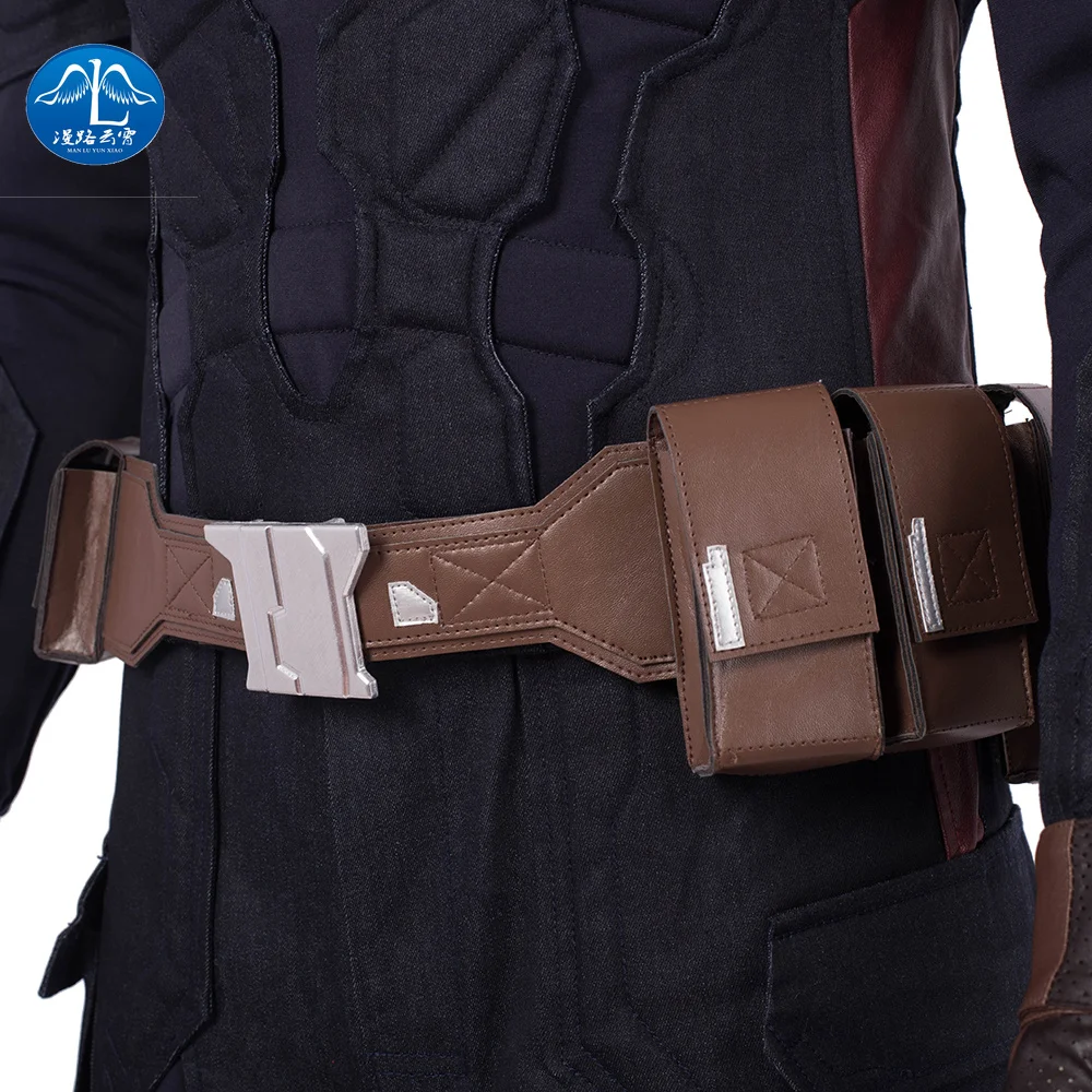 Avengers Endgame Hot New Marvel Movie Captain America Adult Cosplay Costume Men Sets Halloween Kids Faux Leather