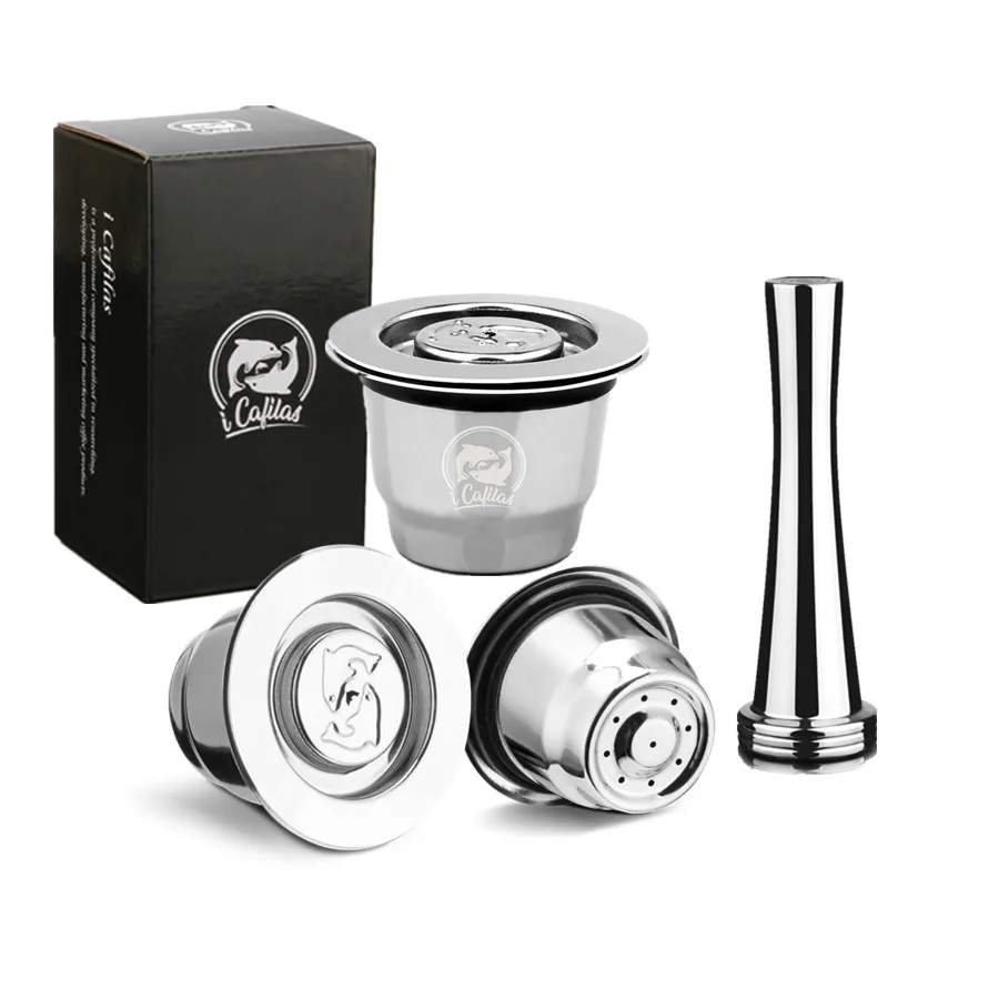 Капсула Nespresso reutilable Inox 2 в 1 использование Nespresso многоразовая капсула Crema Espresso многоразовая Nespresso