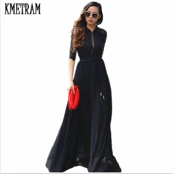 

2020 European and American big swing new summer women's dress summer cotton dress summer trench style beach long dress CP0026