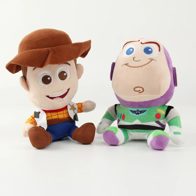 История игрушек, плюшевые игрушки, кукла 20 см, Woody& Buzz Lightyear, плюшевые игрушки, мягкие игрушки для детей, рождественские подарки