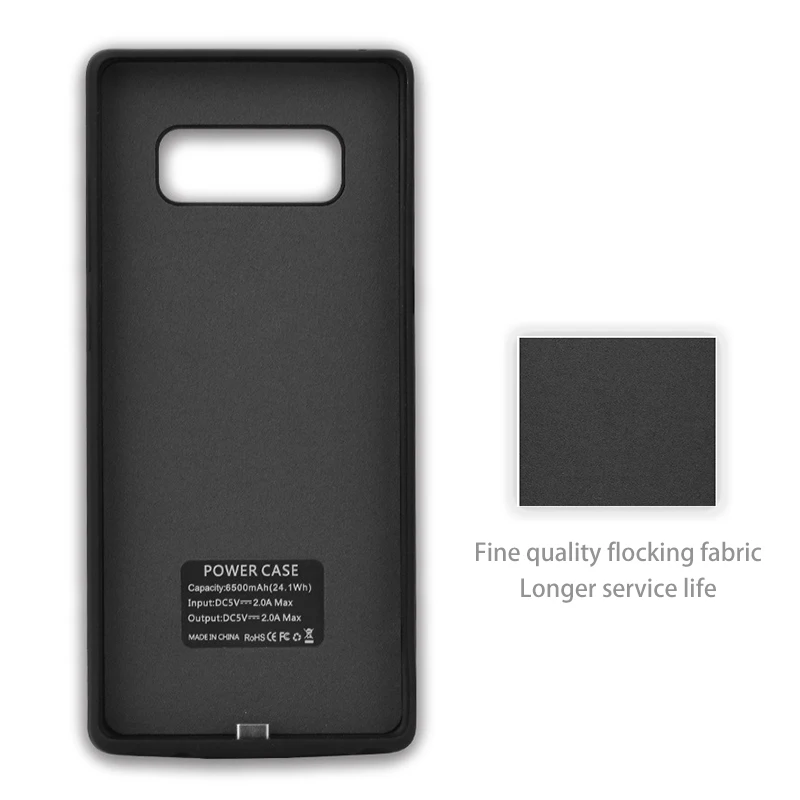 6500 мА/ч, внешний аккумулятор, зарядное устройство, чехол для samsung Galaxy Note 8, Зарядка телефона, внешний аккумулятор, чехол для samsung Note 9