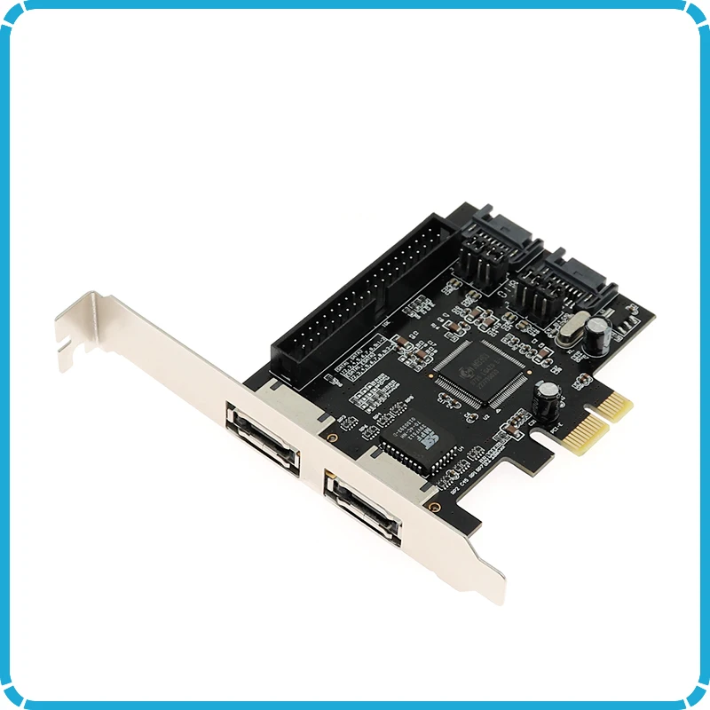 Комбинированный 2 порта SATA 2,0+ IDE+ 2 порта eSATA PCI-e PCI express RAID контроллер карта SATA IDE PCI e адаптер карта