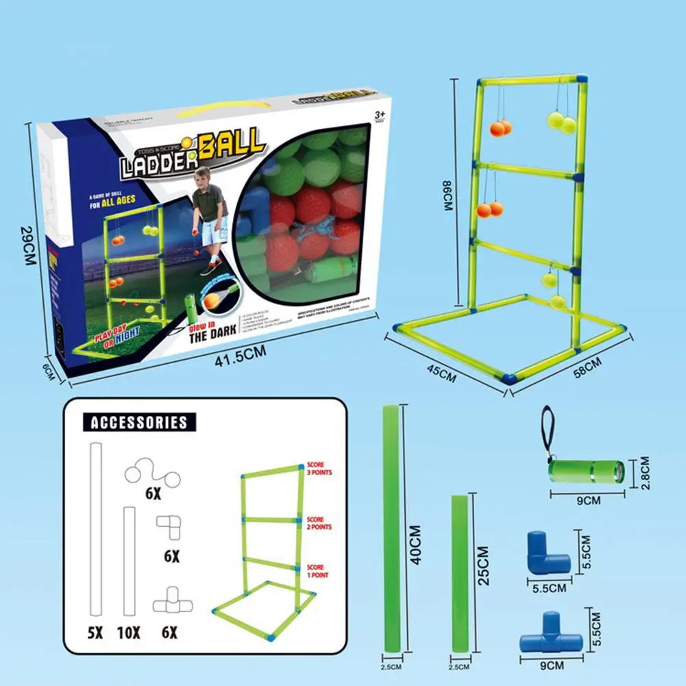 Funny Ladder Ball Game Set For Backyard Lawn Camping Children's Indoor Sports Toy Ball For Adults Kids