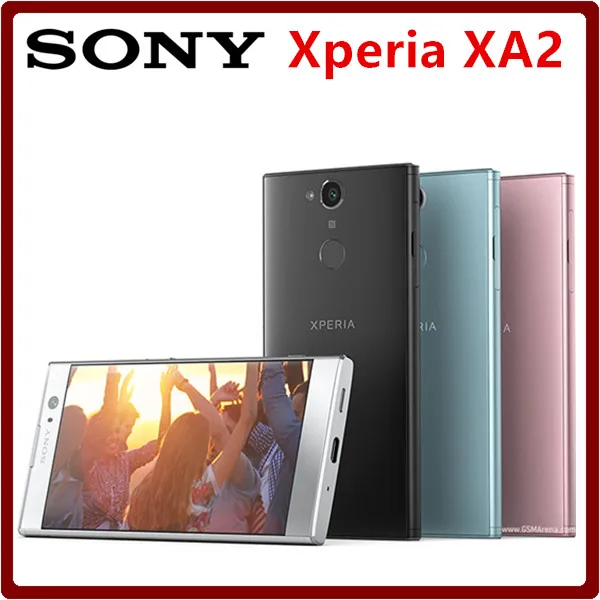 

100% Original Unlocked Sony Xperia XA2 Octa Core 5.2 Inch 3GB RAM 32GB ROM 23MP Camera LTE 1080P Dual SIM Mobile Phone