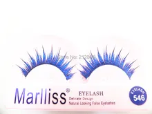 extended and roll become warped eyelashe With Blue powder NO.546 SOFT NATURE LONG BLACK MAKEUP All handmade non-toxic material