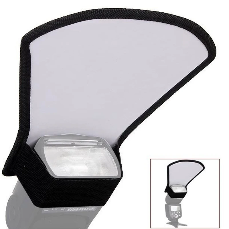 

Camera Flash Diffuser Softbox Silver White Reflector For Canon For Nikon Speedlite