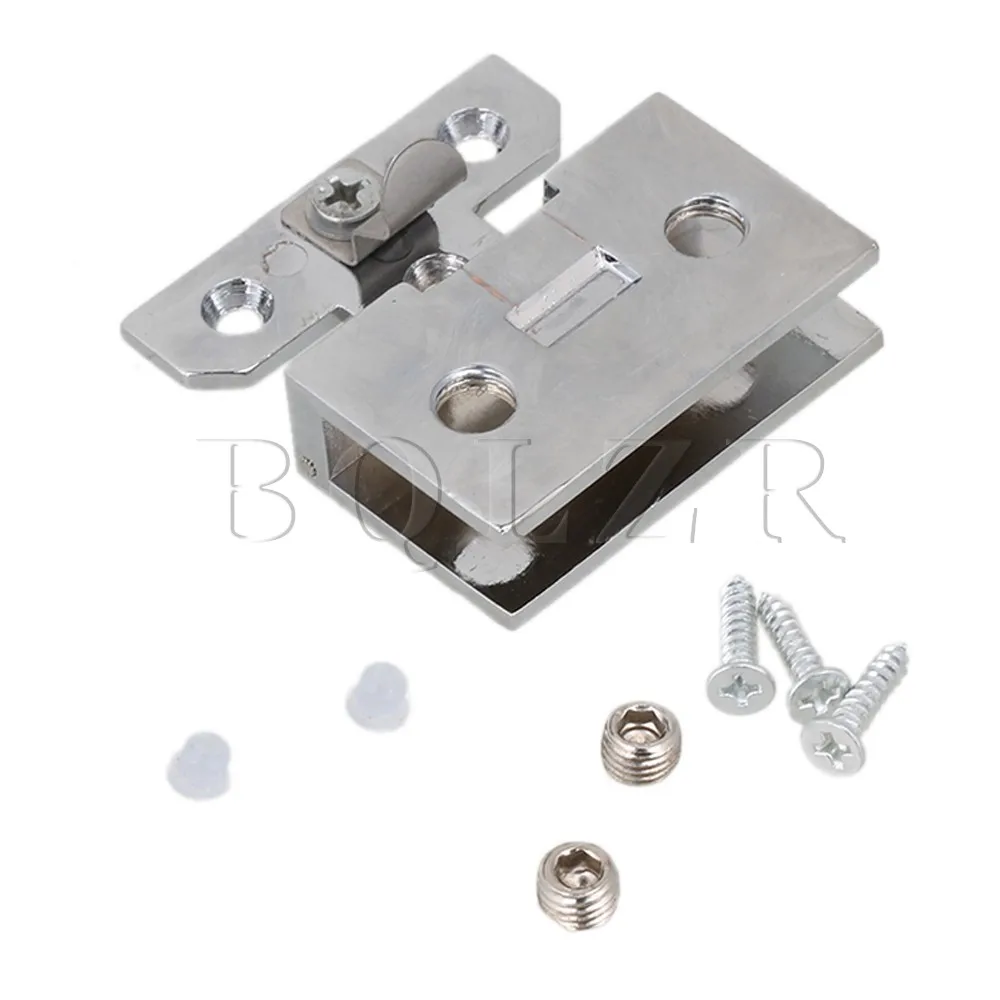 BQLZR Wall mount Stainless Steel Shower Door Clamp Glass Hinge Clamps