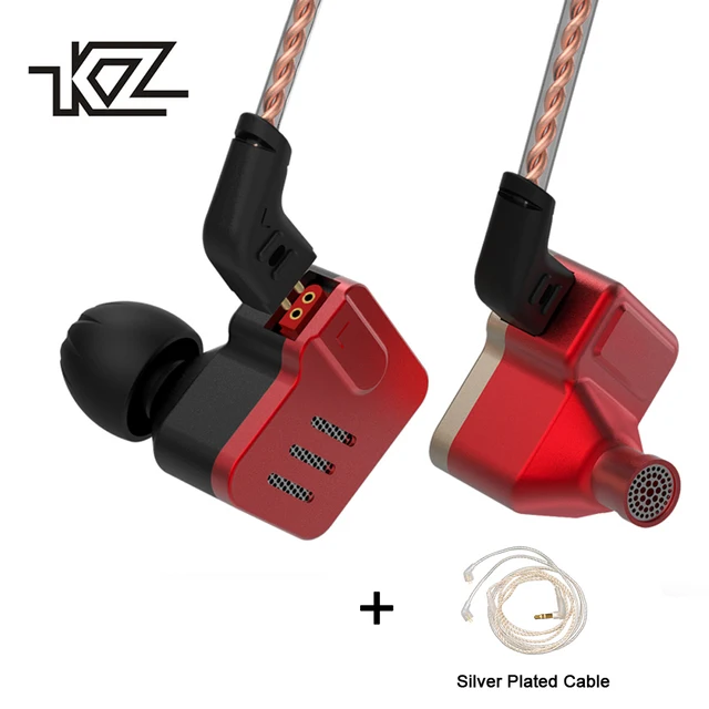 KZ BA10 Headphone 5BA Drive Unit In Ear Earphone 5 Balanced Armature Detachable Detach 2Pin Cable DJ HIFI Metal Earphone Headset